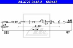 Bremžu trose 24.3727-0448.2