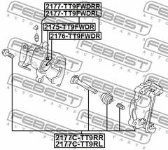 Bremžu remkomplekts 2177C-TT9RL