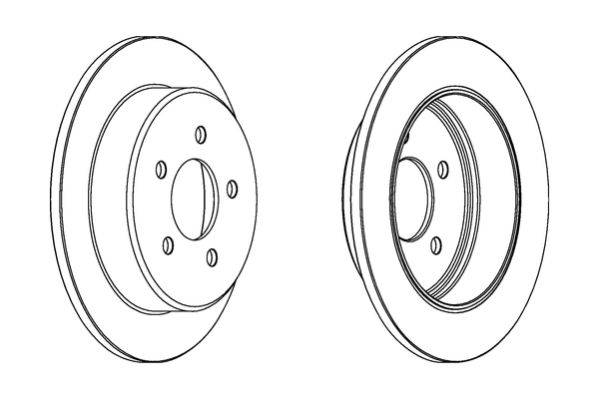 bremžu disks DDF1378  /BR54032 Exproler 95-  4WD aizmugure RAY/66565