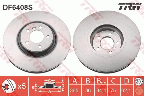 Bremžu disks DF6408S