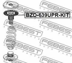 Amortizatora atbalsts BZD-639UPR-KIT