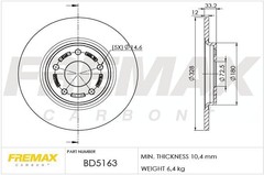 Bremžu disks BD-5163