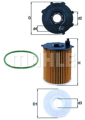 Eļļas filtrs OX171/2D1 