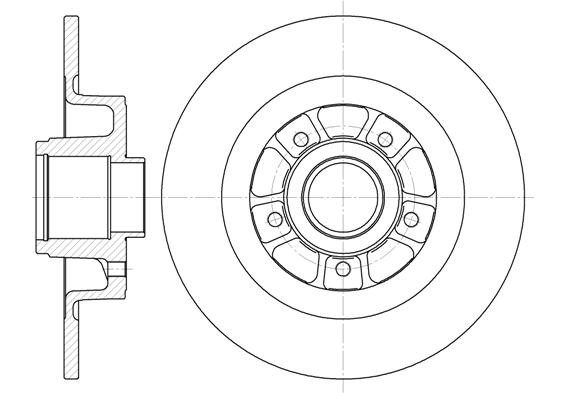 Bremžu disks 6613.00