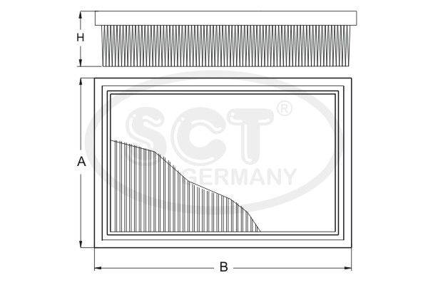 FILTRS B2W020PRWA6373 LX571 C4287/2