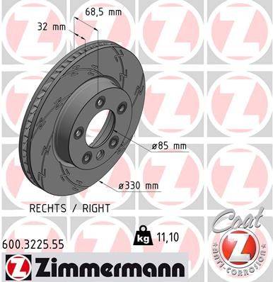 Bremžu disks 600.3225.55