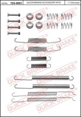 Bremžu loku montāžas kompl. 105-0681   QB0681