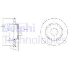 bremžu disks BG3673 