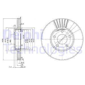 Bremžu diski BG2745