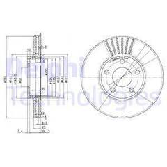 Bremžu diski BG2745