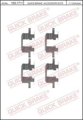 Bremžu kluču montāžas komplekts  109-1711  Q1711