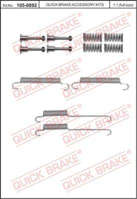 Bremžu loku montāžas komplekts 105-0892   Q892 QB892