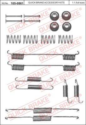 Bremžu loku montāžas remkomplekts 105-0861
