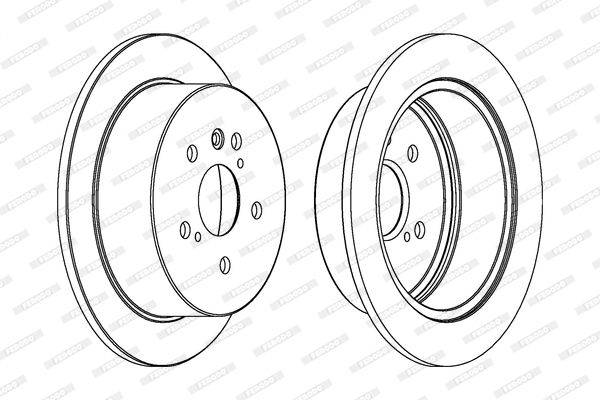 Bremžu disks DDF1545