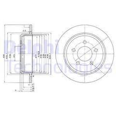 Bremžu disks BG3073