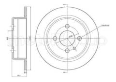 Bremžu disks  23-0084 DF2884