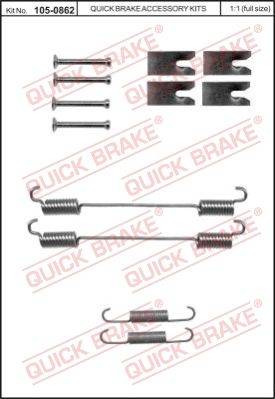 Bremžu loku montāžas komplekts 105-0862    Q862