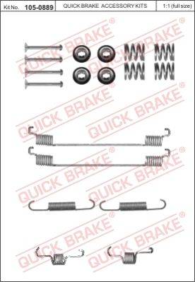 Bremžu loku montāžas komplekts105-0889