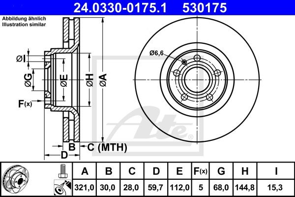 Bremžu disks 24.0330-0175.1