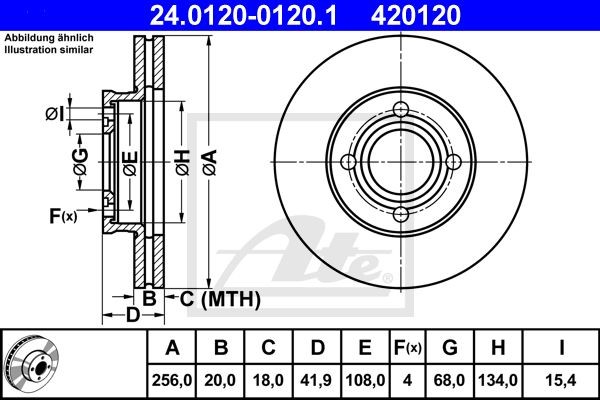 Bremžu disks 24.0120-0120.1
