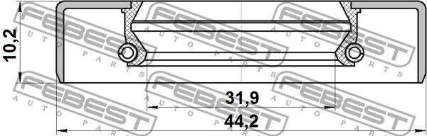 Blīvslēgs 95GDS-34441010X 34X44X10.2 40533-01J00