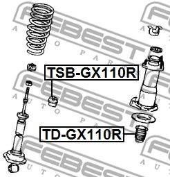 Amortizatora atbalsts TSB-GX110R