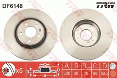 Bremžu disks DF6148