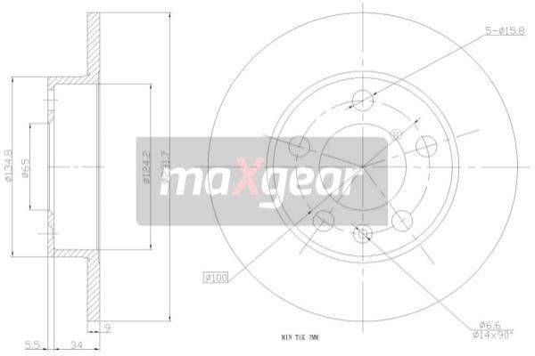 Bremžu diski 19-0749MAX