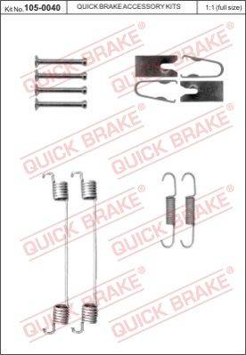 Bremžu loku montāžas komplekts 105-0040