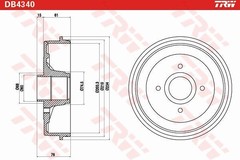 Bremžu trumulis DB4340
