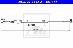 Bremžu trose 24.3727-0173.2