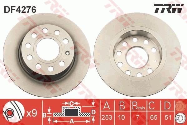 Bremžu disks DF4276