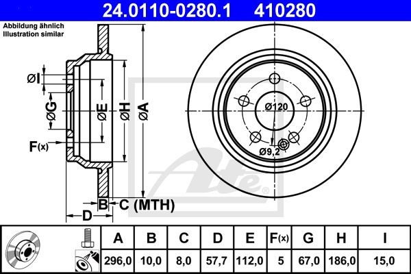 Bremžu disks 24.0110-0280.1