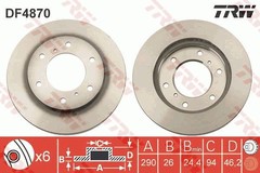 Bremžu disks DF4870