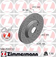 Bremžu disks 590.2597.52