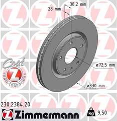 Bremžu disks 230.2384.20