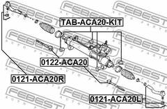 Bukses, stūres iekārta TAB-ACA20-KIT