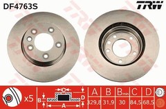 Bremžu disks DF4763S