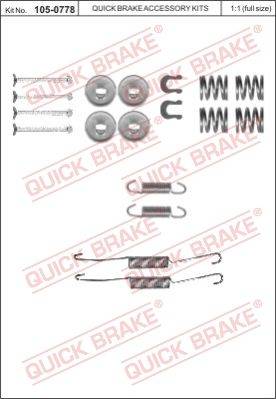 Bremžu loku montāžas komplekts 105-0778