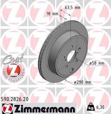 Bremžu disks 590.2826.20