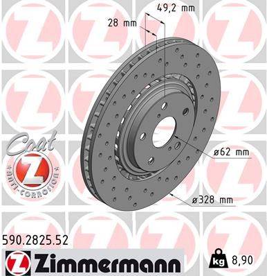 Bremžu disks 590.2825.52