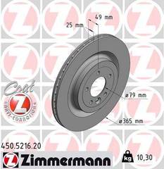 Bremžu disks 450.5216.20