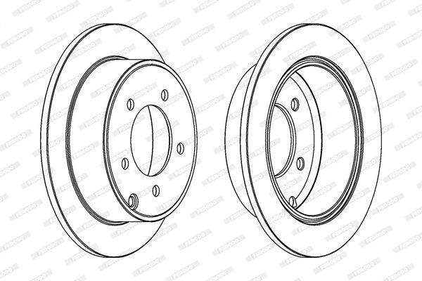bremžu disks DDF1762
