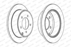 bremžu disks DDF1762