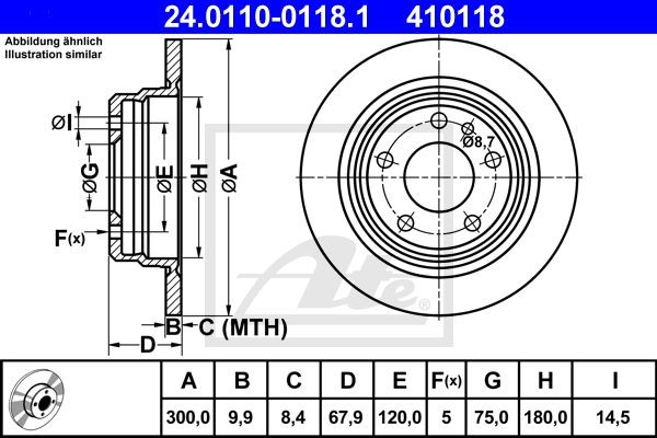 Bremžu disks 24.0110-0118.1