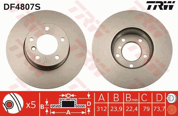 Bremžu disks DF4807S