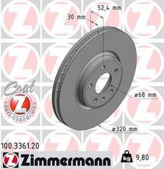 Bremžu disks 100.3361.20