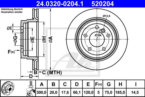 Bremžu disks 24.0320-0204.1