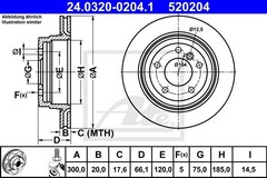 Bremžu disks 24.0320-0204.1