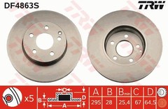 Bremžu disks DF4863S